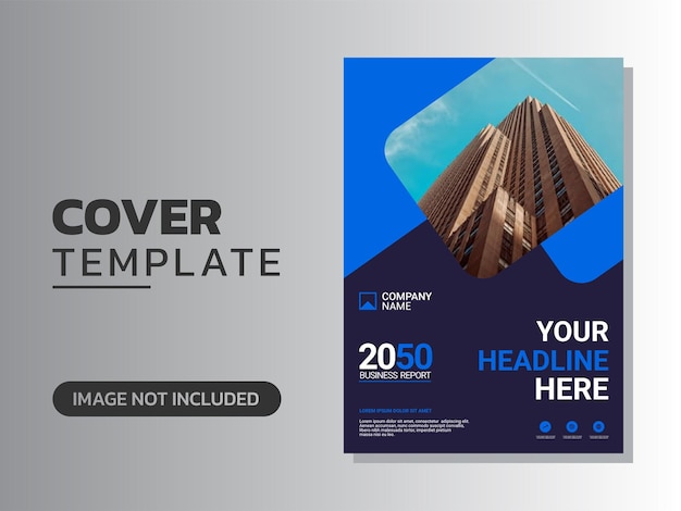 Vector modern business annual report template