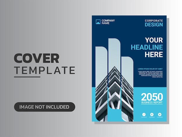 Modern business annual report template