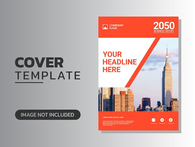 Modern business annual report template