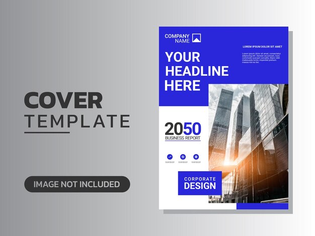 Modern business annual report template