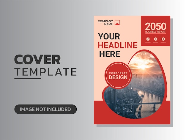 Modern business annual report template