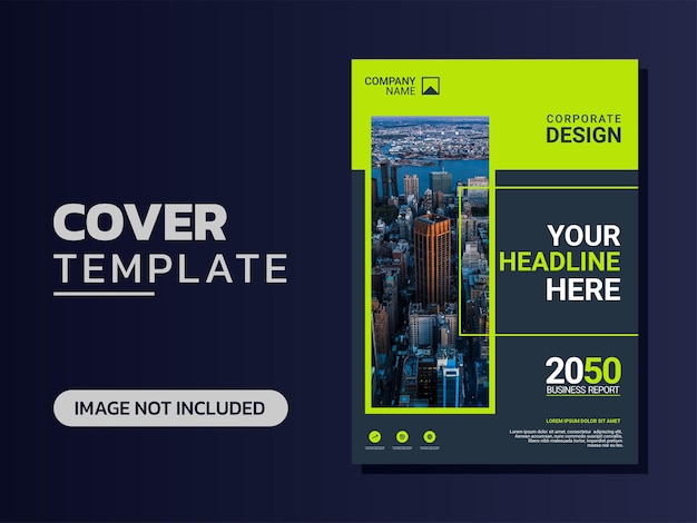 Modern business annual report template