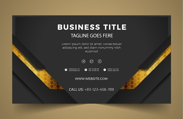 Modern business banner template design