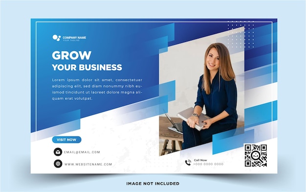 Vector modern business banner template