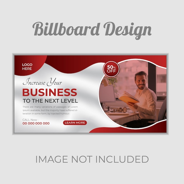 Modern business billboard design