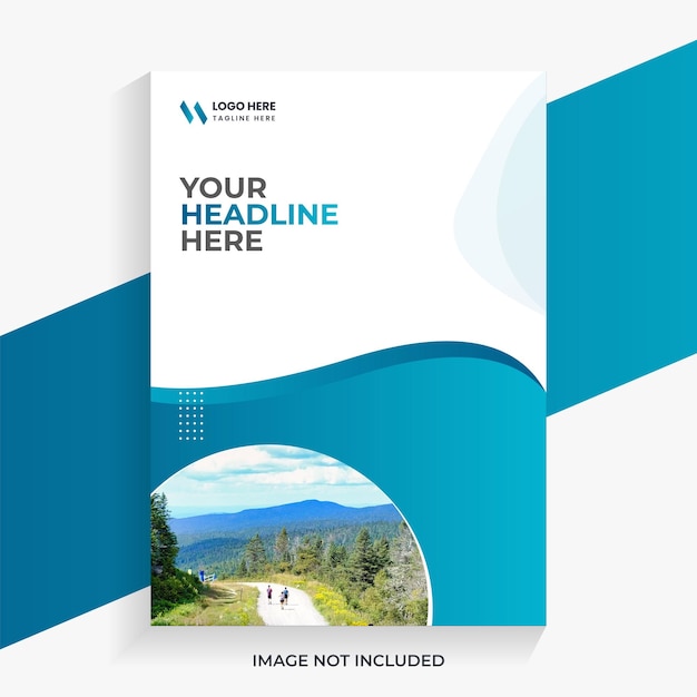 Modern business book cover design template