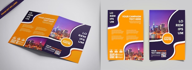 Modello creativo di moderno business brochure