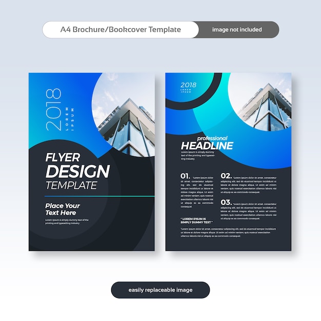 Modern business brochure, flyer, bookcover design