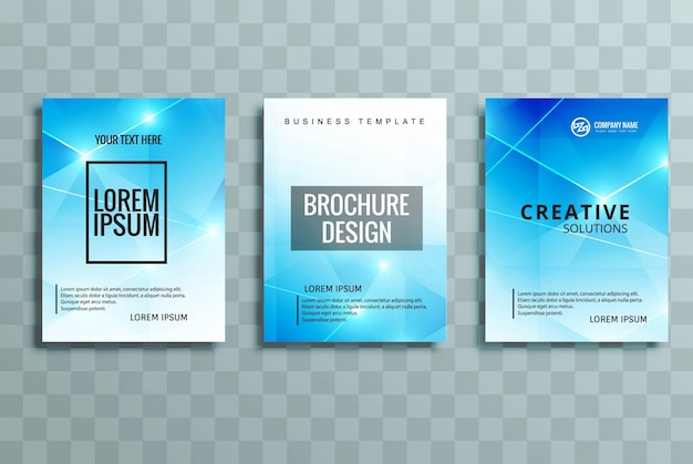 Modern business brochure set