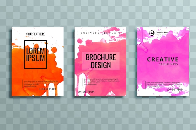 modern business brochure set