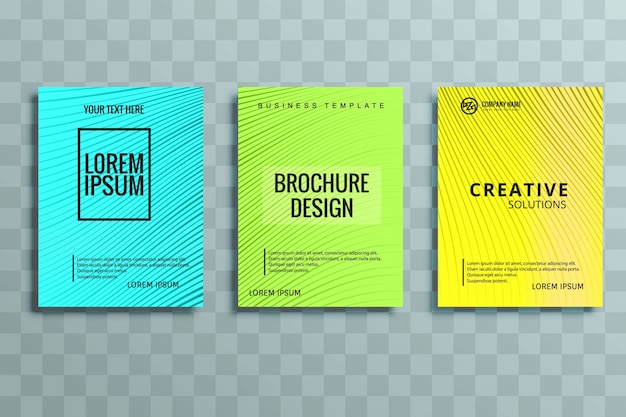 Modern business brochure set