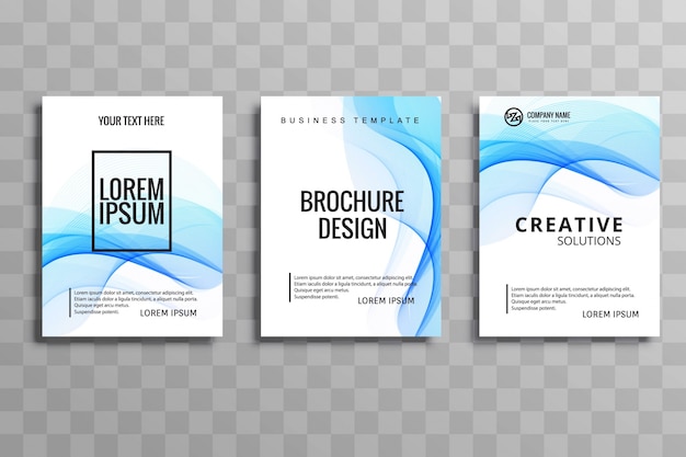 modern business brochure set