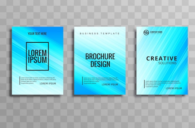 Modern business brochure set