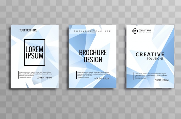 Modern business brochure set