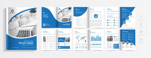 Modern business brochure template design