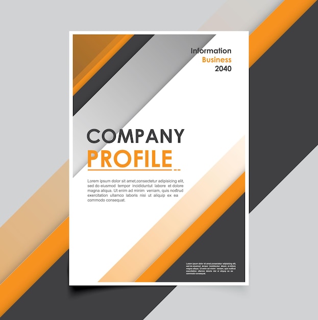 Modern business brochure template minimals