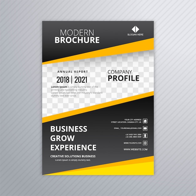 Vector modern business brochure template