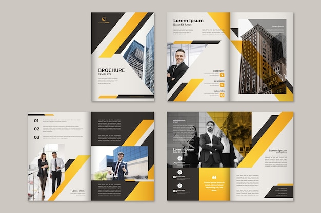 Vector modern business brochure template