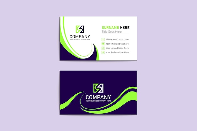 Modern business business card design