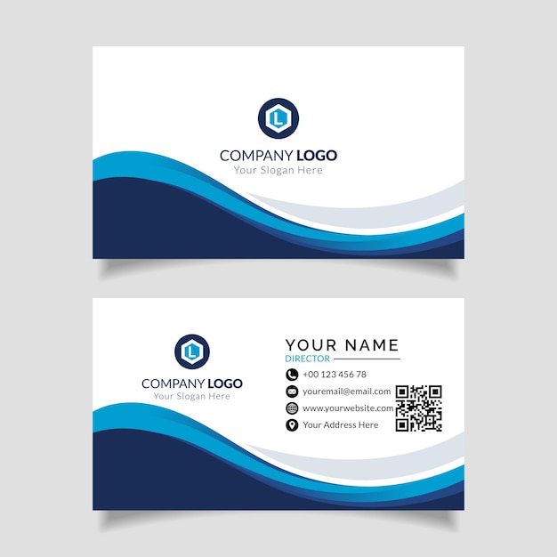 Modern business card abstract visiting card template