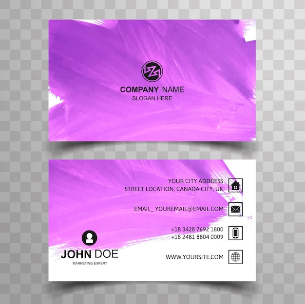 Modern business card background