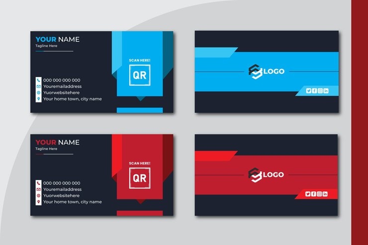 Vector modern business card and clean professional business card template