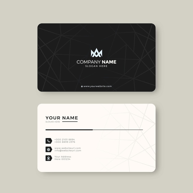 Vector modern business card corporate professional