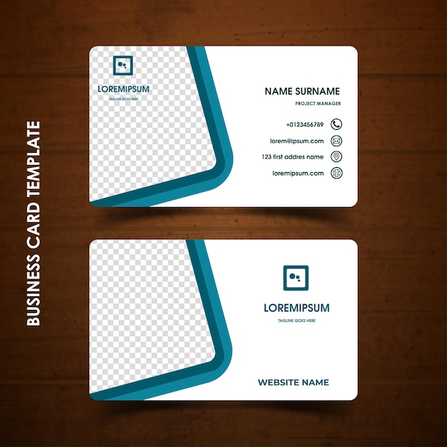 Vector modern business card corporate professional