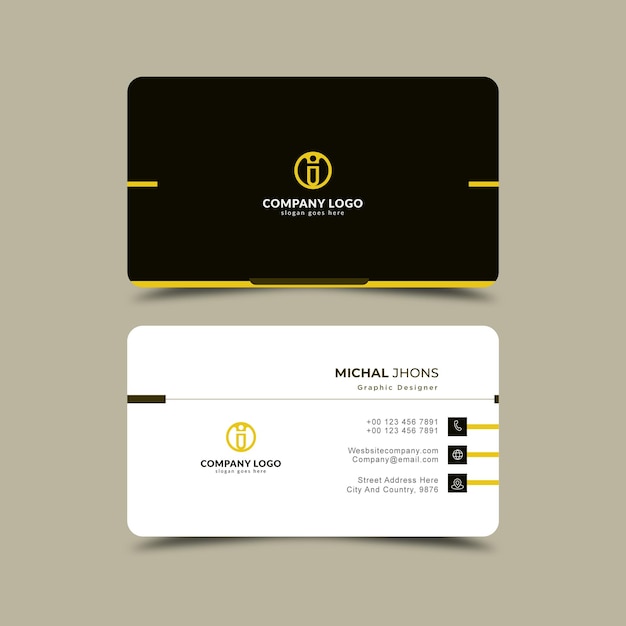 Modern business card corporate professional