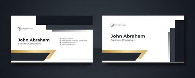 Modern Business Card - Creative and Clean Business Card Template. Luxury business card design template.   