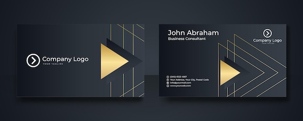 Modern business card - creative and clean business card template. luxury business card design template.
