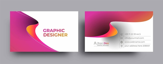 Modern Business Card - Creative and Clean Business Card Template.