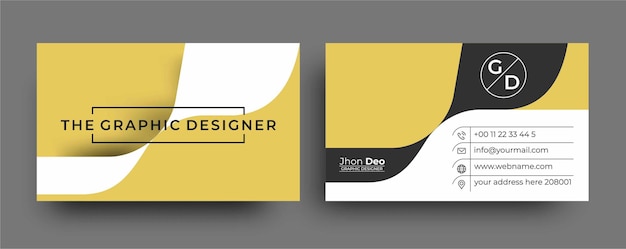 Modern business card - creative and clean business card template.