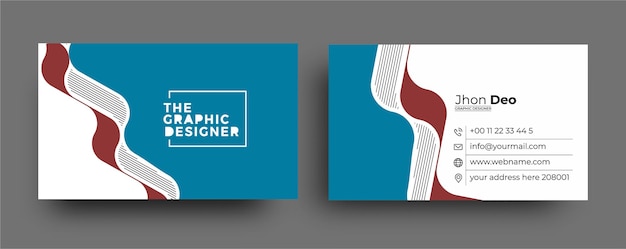 Modern Business Card - Creative and Clean Business Card Template.