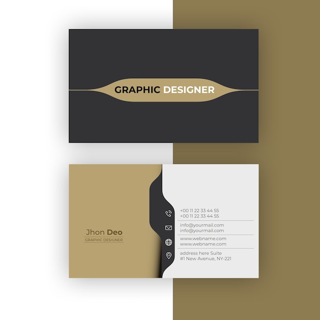 Modern Business Card  Creative and Clean Business Card Template
