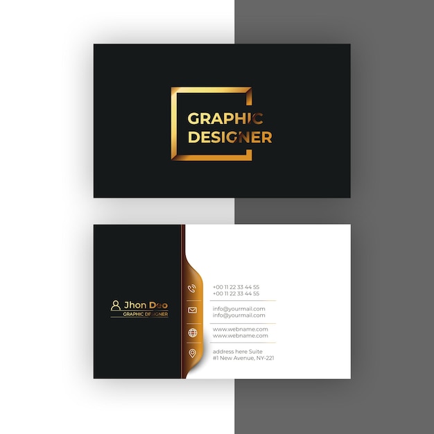 Modern business card  creative and clean business card template