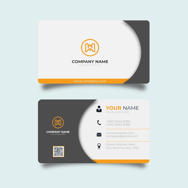 Modern business card design elegant professional  