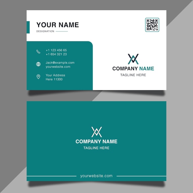 Modern business card design elegant professional