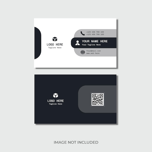 Modern business card design professional template