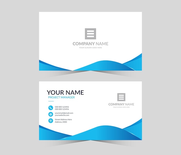 Modern business card design template business card