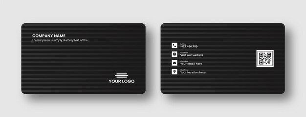 Современный шаблон дизайна визитной карточки Creative and Eligen Business Card Template. Роскошь