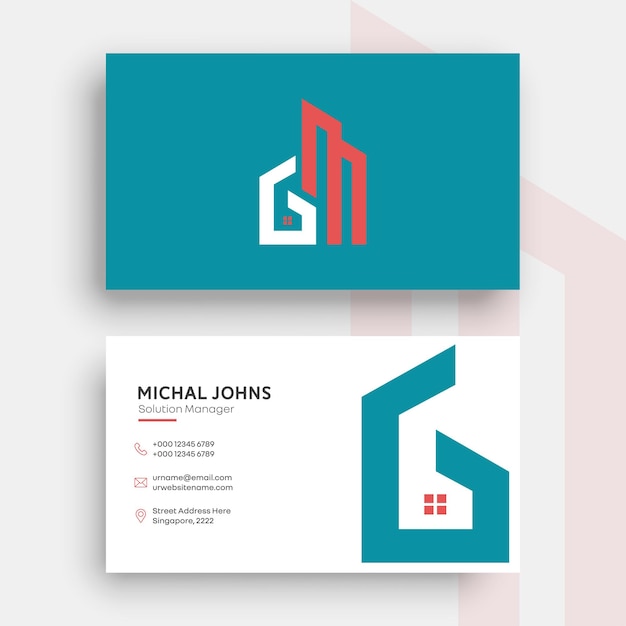 Modern Business card design template for multiple use