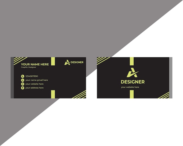 Modern business card design template Professional Business card design and modern visiting card