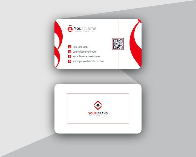 Современный шаблон дизайна визитной карточки для вашего бизнеса