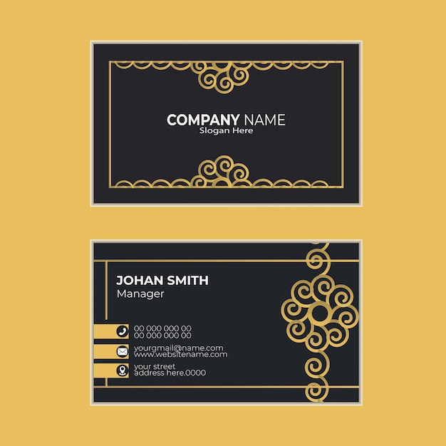 modern business card design template