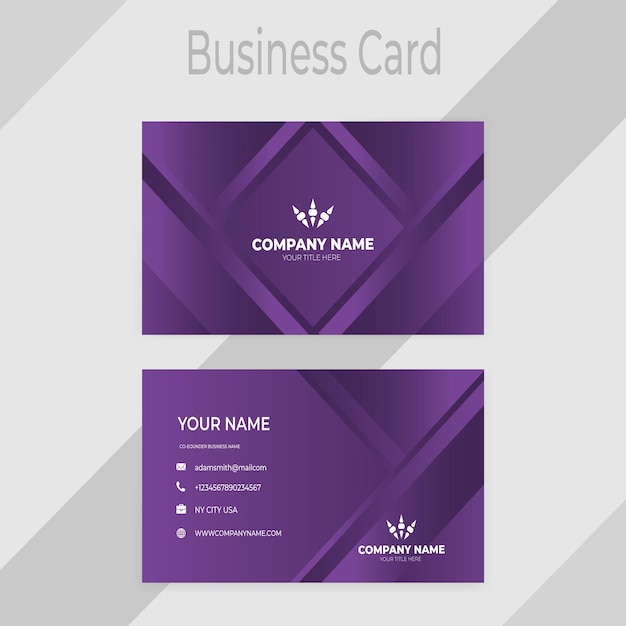 Vector modern business card design template