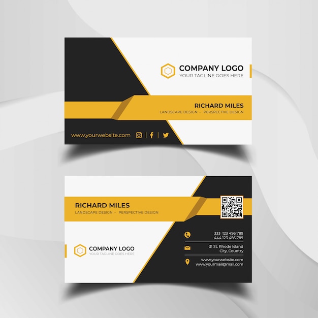 Modern business card design template