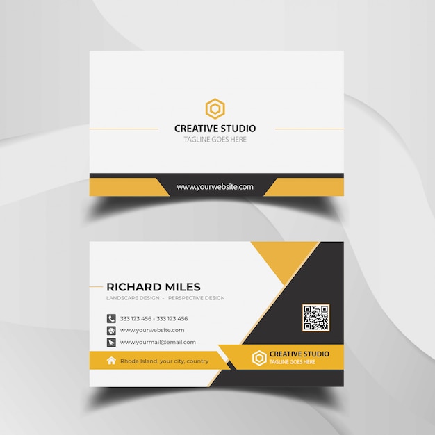 Vector modern business card design template