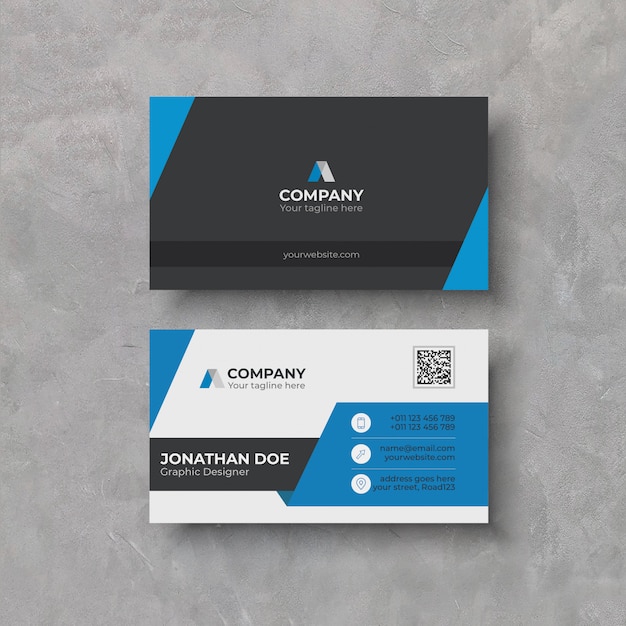 Modern business card design template