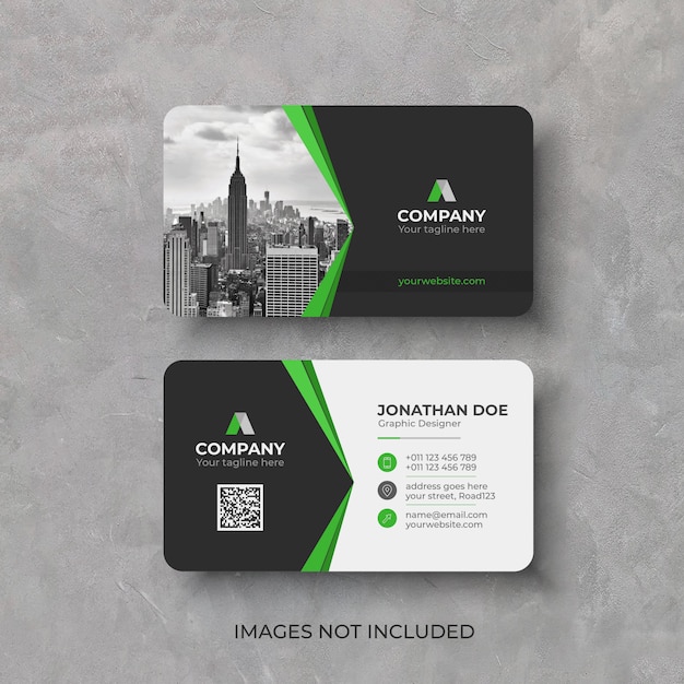 Vector modern business card design template